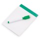 Магнітна дошка для написання, маркер з фетровим наконечником, гумка, колір зелений - V7560-06