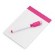 Магнітна дошка для записів з маркером і гумкою, колір рожевий - V7560-21