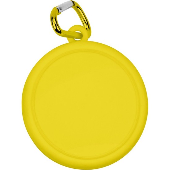 Складна чашка 220 мл з карабіном, колір жовтий - V7618-08