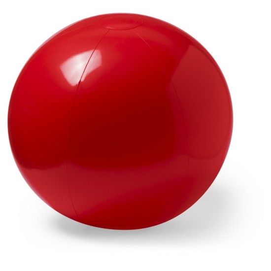 Надувний м'яч для пляжу, колір червоний - V7640-05