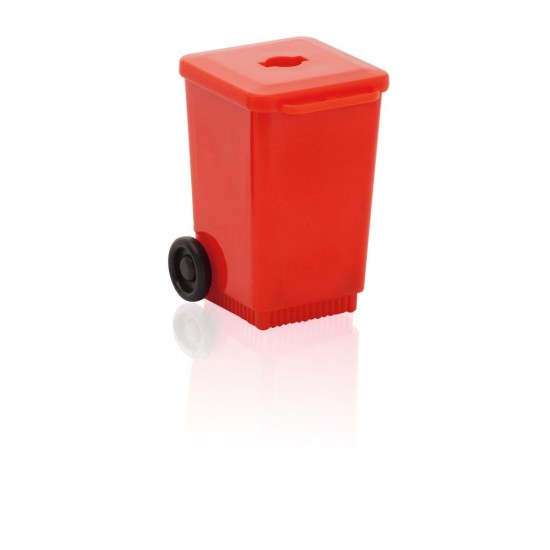 Точилка для олівців смітник, колір червоний - V7648-05