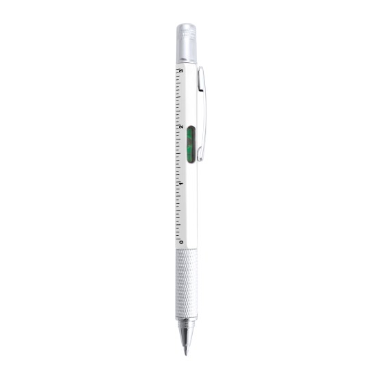 Багатофункціональна кулькова ручка, колір білий - V7799-02