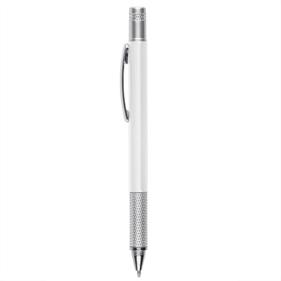 Багатофункціональна кулькова ручка, колір білий - V7799-02