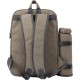 Рюкзак для пікніка, сумка-холодильник зі столовим приладдям на 4 особи, колір коричневий - V7815-16