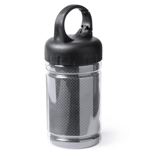 Охолоджуючий рушник в пляшці, колір сірий - V7884-19