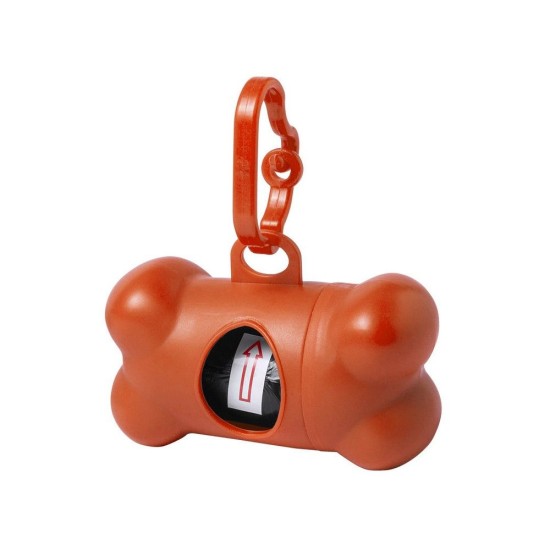 Диспенсер з мішками для прибирання за собаками, колір помаранчевий - V7895-07