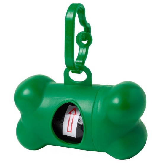 Диспенсер з мішками для прибирання за собаками, колір зелений - V7895-06