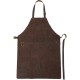 Шкіряний кухонний фартух, колір коричневий - V7958-16