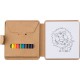 Набір для розфарбовування, олівці 12шт, колір світло-коричневий - V8093-00