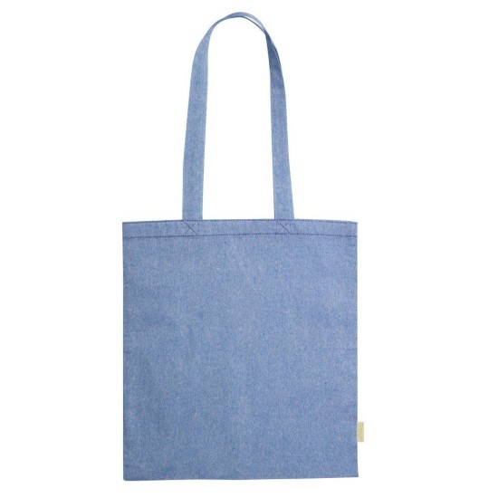 Еко-сумка для покупок з довгими ручками, колір синій - V8167-11