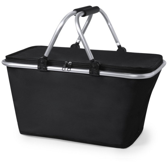 Складний кошик для покупок, сумка-холодильник, колір чорний - V8187-03