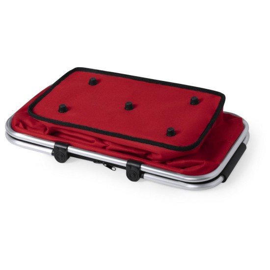 Складний кошик для покупок, сумка-холодильник, колір червоний - V8187-05