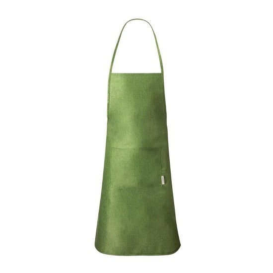 Фартух кухонний 90см з конопляної тканини, колір зелений - V8222-06