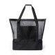 Пляжна сумка RPET, сумка для покупок, сумка-холодильник, колір чорний - V8256-03