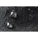 Водовідштовхувальна сумка на шнурку RPET, світловідбиваючий матеріал, колір сірий/чорний - V8284-19