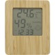 Метеостанція-годинник бамбукова, колір натуральний - V8304-17