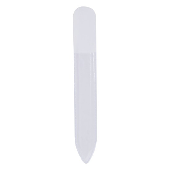 Скляна пилочка для нігтів, колір білий - V8480-02