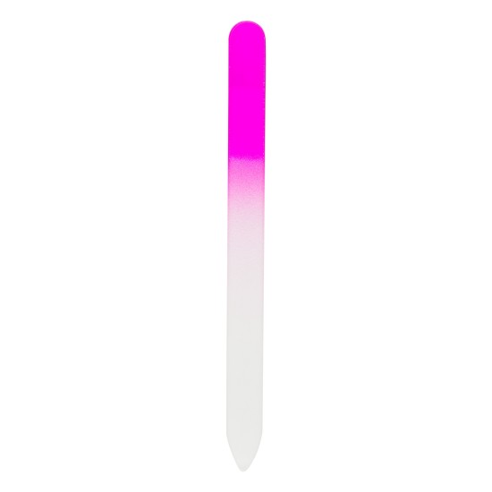 Скляна пилочка для нігтів, колір рожевий - V8480-21