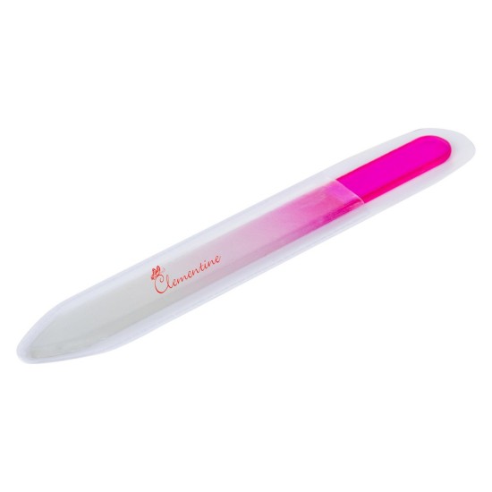 Скляна пилочка для нігтів, колір рожевий - V8480-21