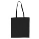 Еко-сумка для покупок з довгими ручками, колір чорний - V8481-03