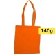 Еко-сумка для покупок з довгими ручками, колір помаранчевий - V8481-07