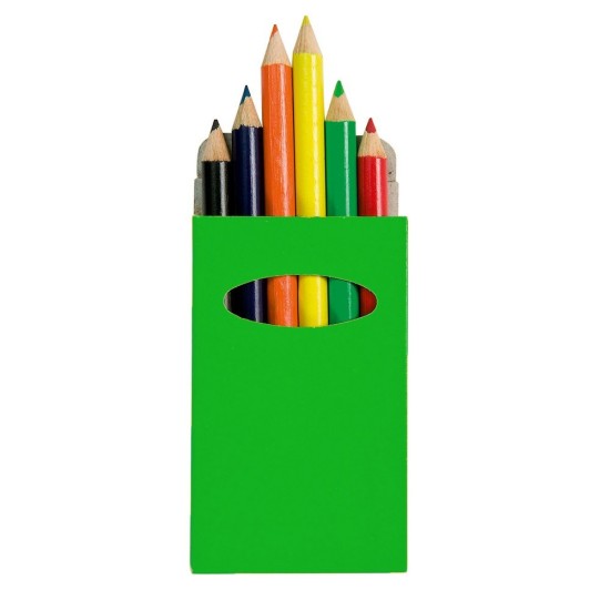 Набір кольорових олівців, колір зелений - V8605-06