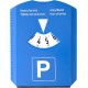 Диск для паркування та скребок для льоду з жетонами синій - V8713-11