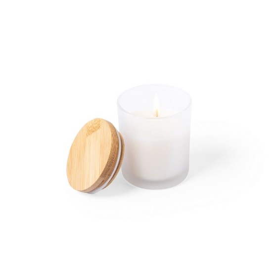 Ароматична свічка ваніль, колір білий - V8881-02