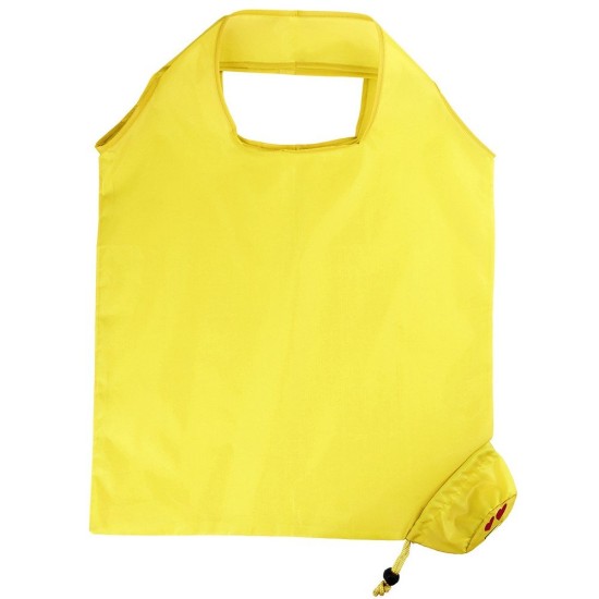 Складна сумка для покупок Усміхнене обличчя, колір жовтий - V8970-08D