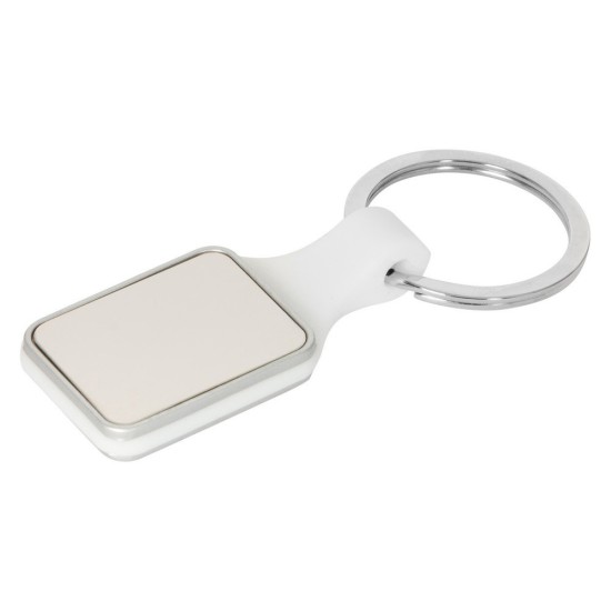 Брелок для ключів, дзеркало, колір білий - V8994-02