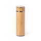 Термос бамбуковий 400 мл з ситом, колір світло-коричневий - V9381-18