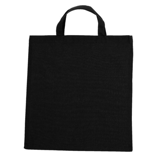 Еко-сумка для покупок з короткими ручками, колір чорний - V9414-03