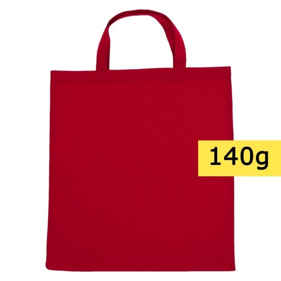 Еко-сумка для покупок з короткими ручками, колір червоний - V9414-05