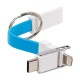 Брелок для ключів, зарядка і кабель синхронізації синій - V9489-11