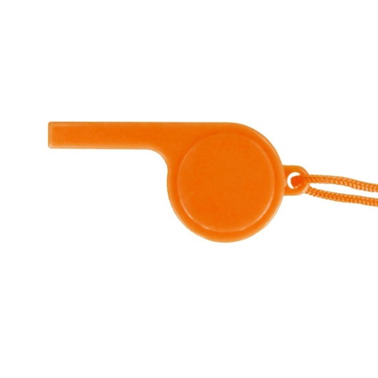 Свисток зі шнурком, колір помаранчевий - V9666-07