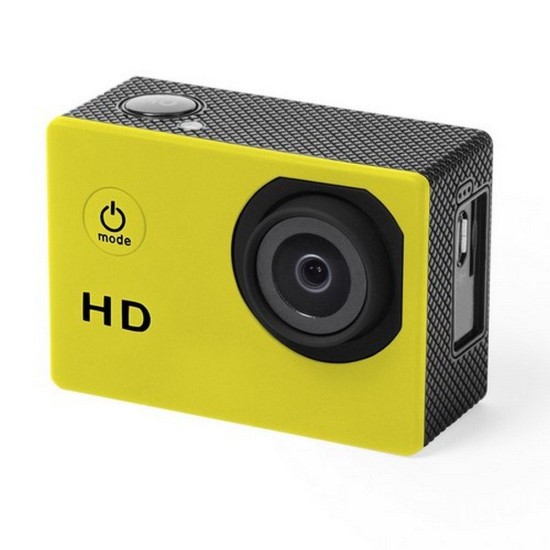 Спортивна HD камера, колір жовтий - V9691-08