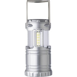 Ліхтарик складаний Voyager Camping з боковим COB light та ручкою, колір сріблястий - V9760-32