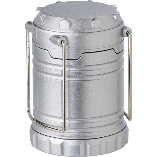 Ліхтар для кемпінгу з COB light, ліхтар, колір сріблястий - V9760-32