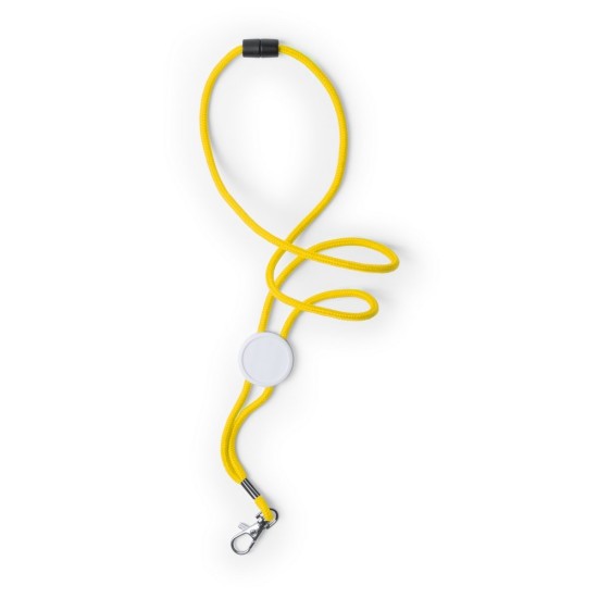Рекламний шнурок, колір жовтий - V9831-08