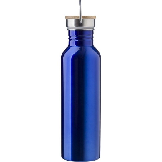 Пляшка для води 700 ml нержавіюча сталь з ручкою, колір синій - V9974-11