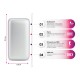 Повербанк 4000 mAh Bergamo Bubble Bang Lightlogo, світлодіодний індикатор, колір сріблястий - 4012/7/4