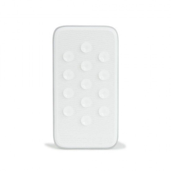 Повербанк 4000 mAh Bergamo Bubble Bang Lightlogo, світлодіодний індикатор, колір сріблястий - 4012/7/4